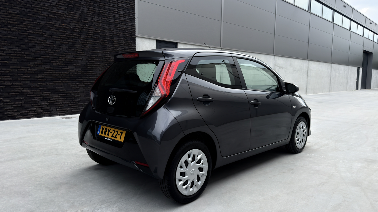 Toyota Aygo rechtsachter aanzicht