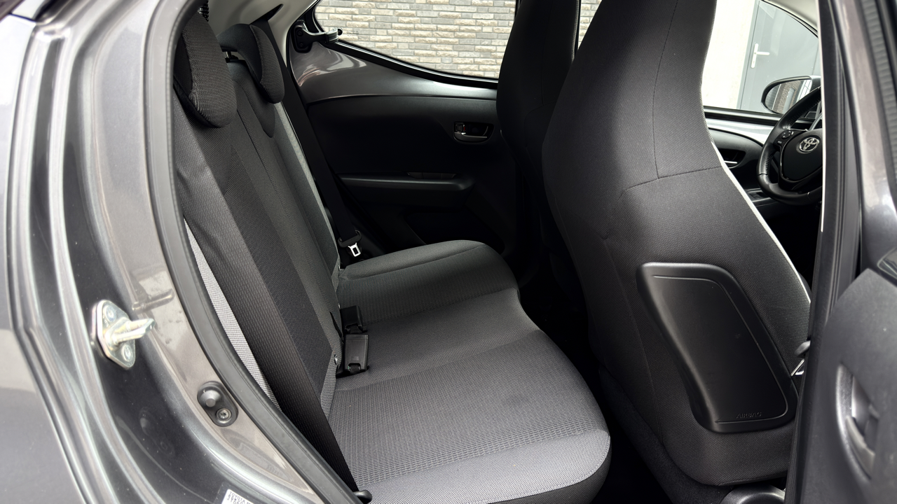 Toyota Aygo rechts achterin aanzicht