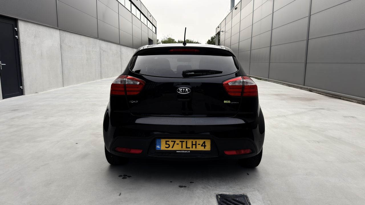 Kia Rio achterkant aanzicht